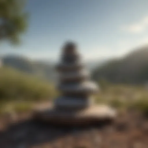 A serene landscape representing balance and harmony in mental health.