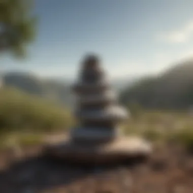 Balance in Mental Health A serene landscape representing balance and harmony in mental health.