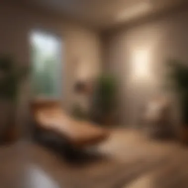 A tranquil therapy room designed for holistic counselling.