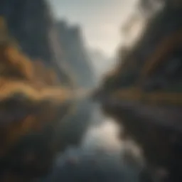 A tranquil landscape symbolizing self-discovery.