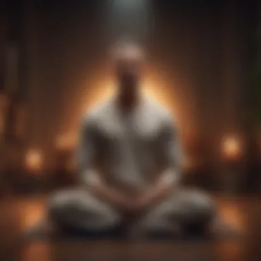 A person meditating, symbolizing mindfulness and focus