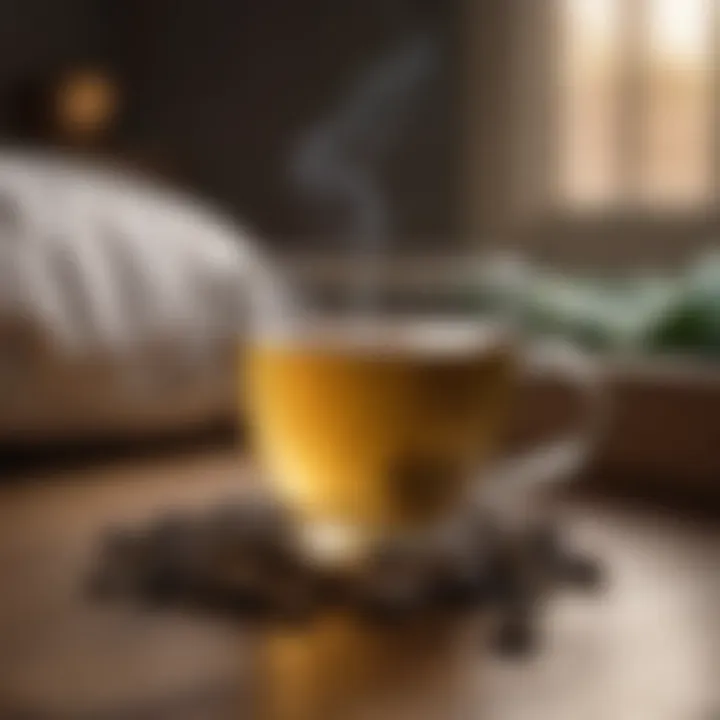 A collection of herbal teas and calming scents designed to enhance sleep quality.