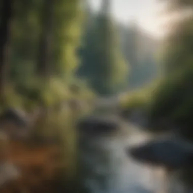 Finding Calm in Nature A serene landscape symbolizing calmness and peace