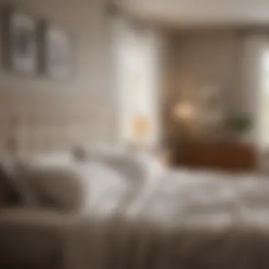 Creating a Peaceful Sleep Environment A serene bedroom with soft lighting and calming decor