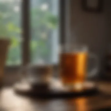 Establishing a Calming Morning Routine A calming morning routine with herbal tea and gentle sunlight