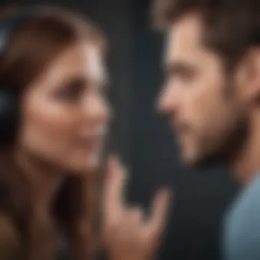 The Art of Active Listening Illustration of active listening with someone engaged in a conversation