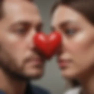 Empathy in Mental Support Symbolic representation of empathy with two overlapping hearts