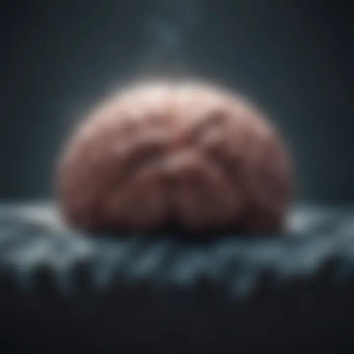 Illustration depicting brain fog caused by sleep deprivation