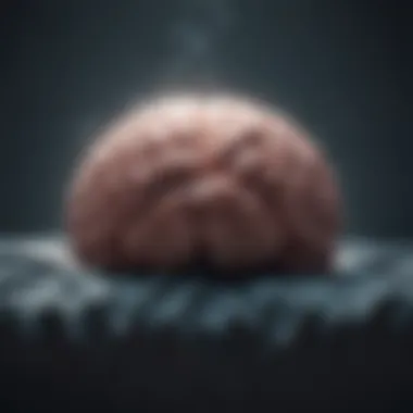 Cognitive Impairment from Sleep Deprivation Illustration depicting brain fog due to lack of sleep