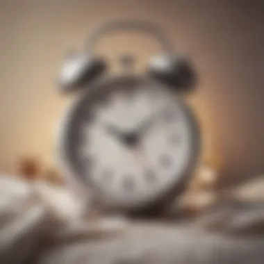 Disrupted Sleep Patterns and Mental Health Illustration of a broken alarm clock representing disrupted sleep patterns