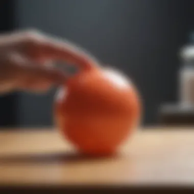 Innovative Stress Relief Concept Innovative stress relief concept with squishy stress ball