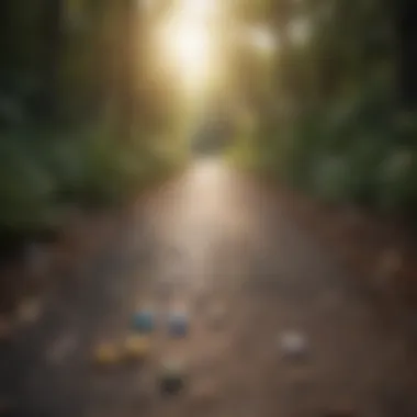 Path to Recovery from Alcohol Addiction Visual metaphor for the journey of overcoming alcohol addiction