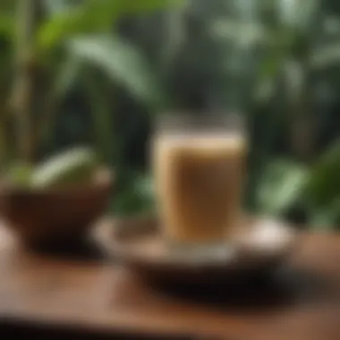 Ceremonial Kava Beverage Close-up of kava beverage in a ceremonial setting