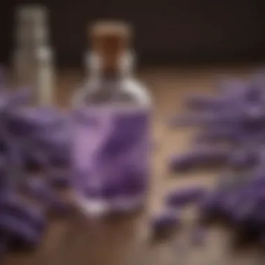 Essence of Lavender Blossoms in a Bottle