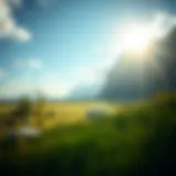 A serene landscape symbolizing tranquility and peace