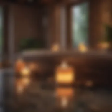 Elevated Spa Ambiance with Aromatic Oils Luxurious spa setting with aromatic oils