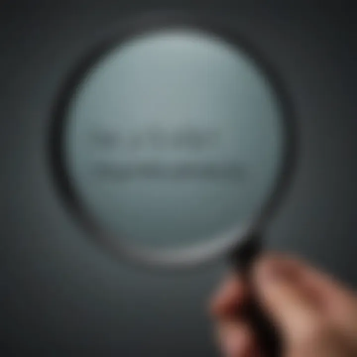 Magnifying glass symbolizing the detailed assessments in autism diagnosis