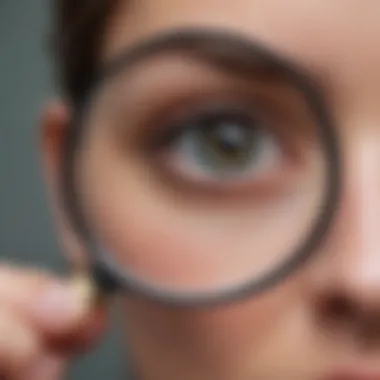 Magnifying glass focusing on individual passions