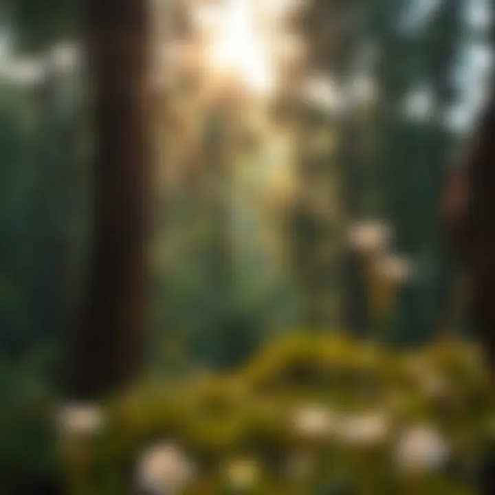 Visualization of calming nature scenery
