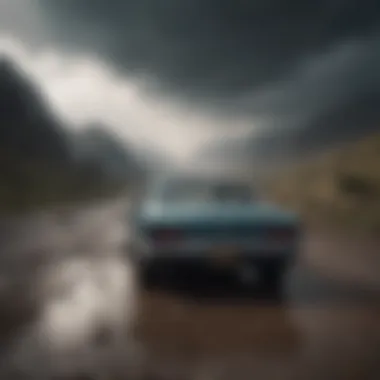 Finding Calm in the Storm A serene landscape symbolizing calmness amidst chaos.