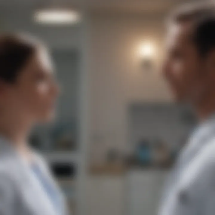 Consultation with healthcare professionals
