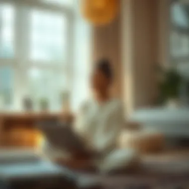 Understanding the Benefits of Online Meditation Benefits of online meditation displayed visually