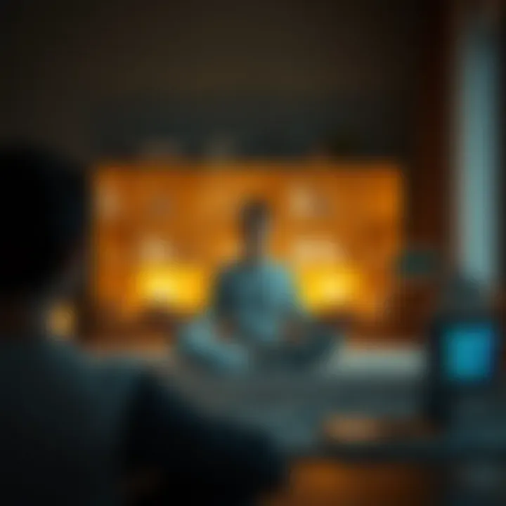 Exploring Various Meditation Platforms Diverse online meditation platforms showcased