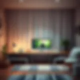 Creating a Calm Digital Environment Serene digital workspace with meditation elements