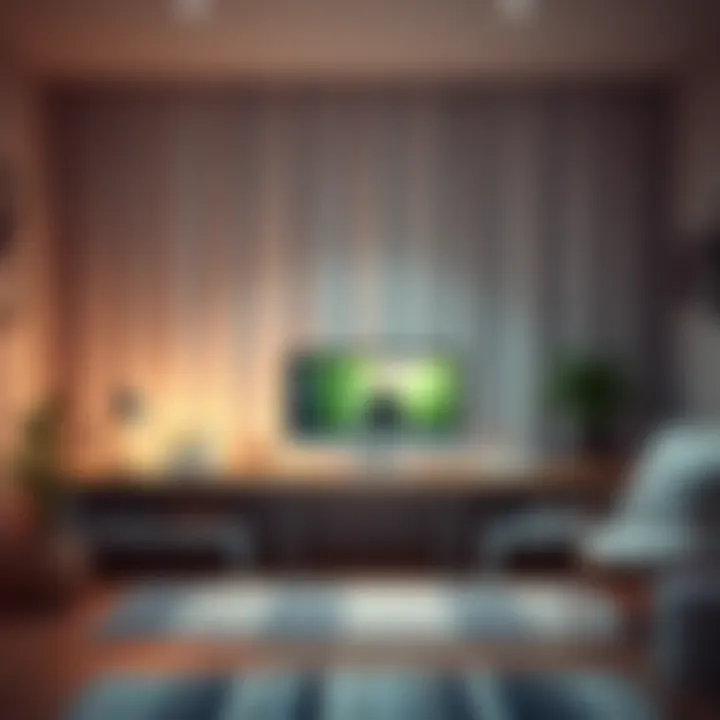 Creating a Calm Digital Environment Serene digital workspace with meditation elements