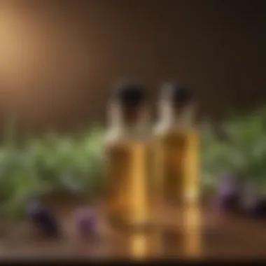 Essential oils known for their soothing effects on skin irritations.
