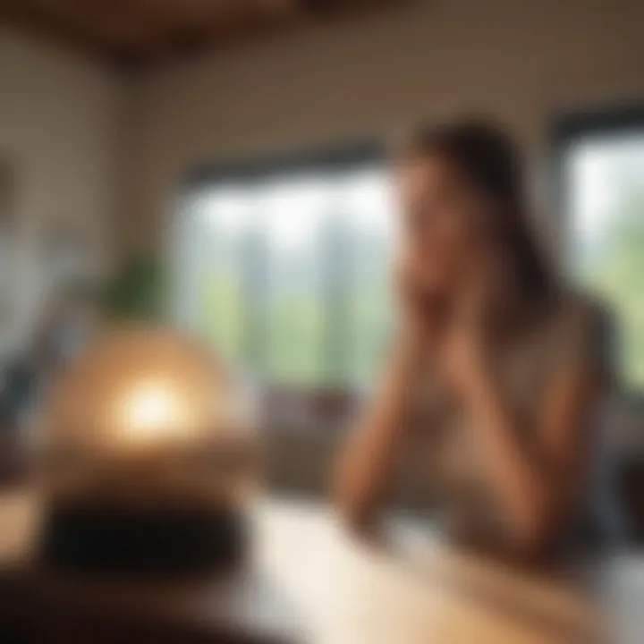 A peaceful indoor setting illustrating stress-relief techniques.