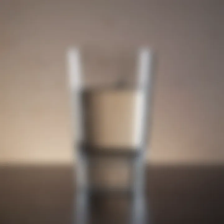 A glass of water symbolizing hydration and wellness