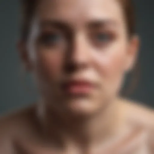 Abstract representation of emotions related to binge eating disorder