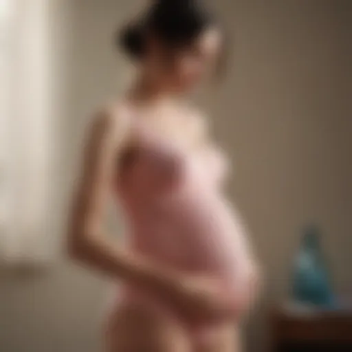 Illustration depicting the delicate balance of maternal health during pregnancy