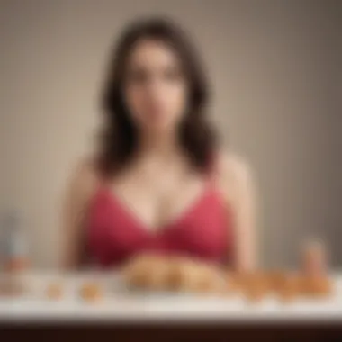 Psychological Complexities Illustration symbolizing the psychological complexities of managing bulimia while pregnant