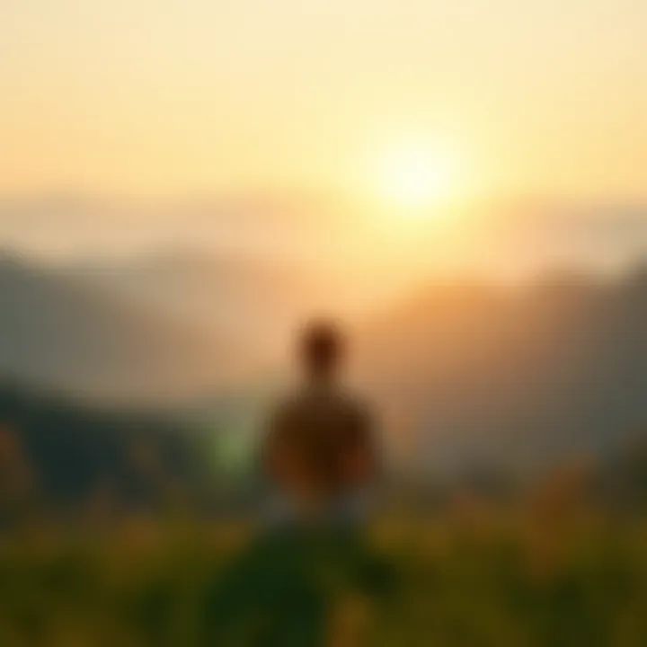 Harmony of Mind and Body Harmony of mind and body in a serene landscape