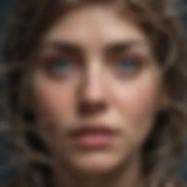 The Complexity of Inner Struggles Abstract representation of tangled thoughts and emotions