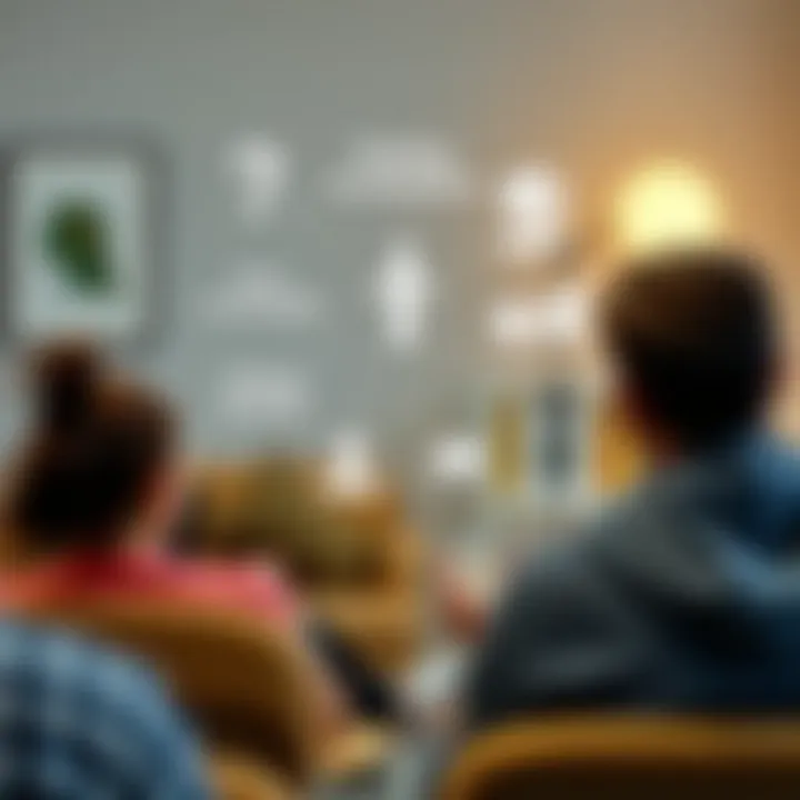 Illustration showing a diverse range of therapeutic techniques for grief support.