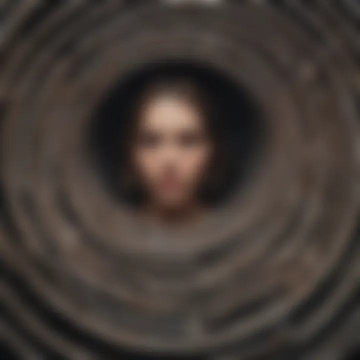 Illustration depicting the labyrinth of insecurity