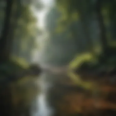 Tranquility in Nature A serene landscape symbolizing tranquility and serenity
