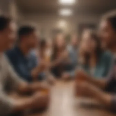 Community Support in Sobriety A supportive community gathering focused on wellness and encouragement.