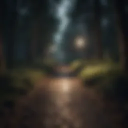 Illuminated Pathway in the Dark