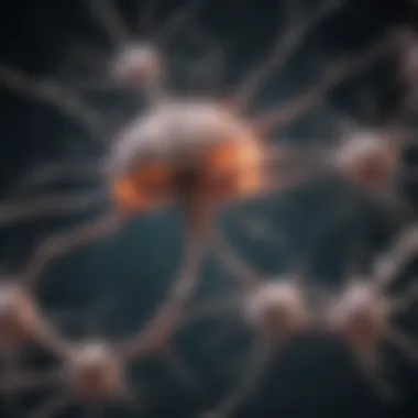 Abstract representation of brain neurons firing