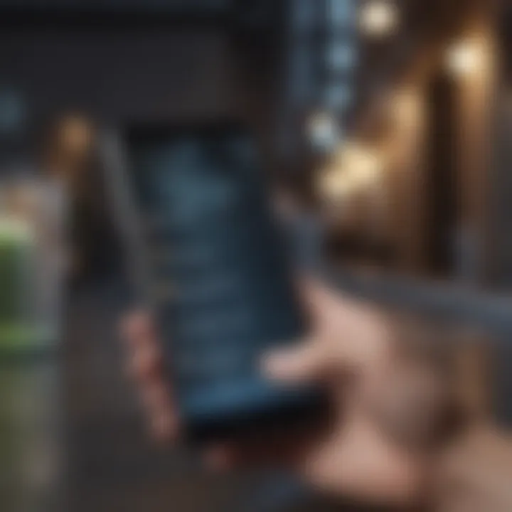 A phone displaying mental health resources online