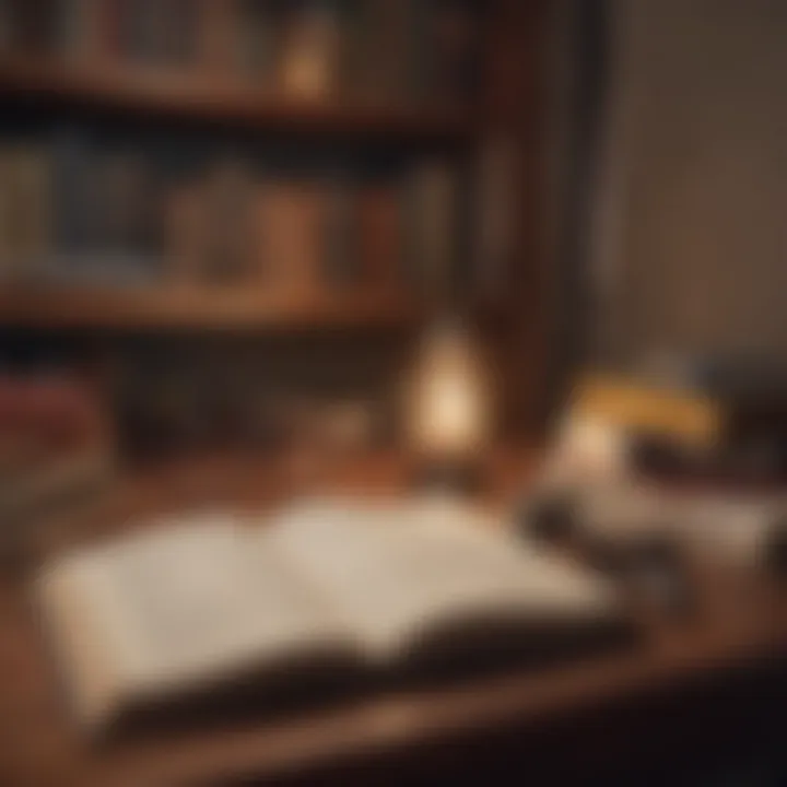A cozy reading nook with self-help books