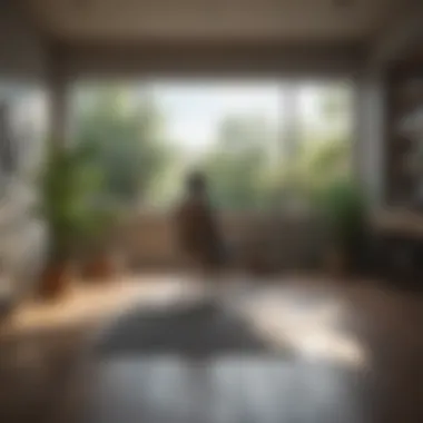 Creating a Calm Work Environment Serene workspace with meditation elements