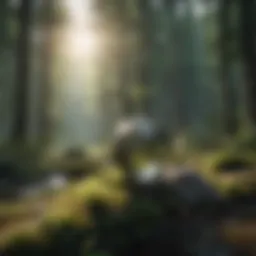 A tranquil nature scene symbolizing peace and relaxation