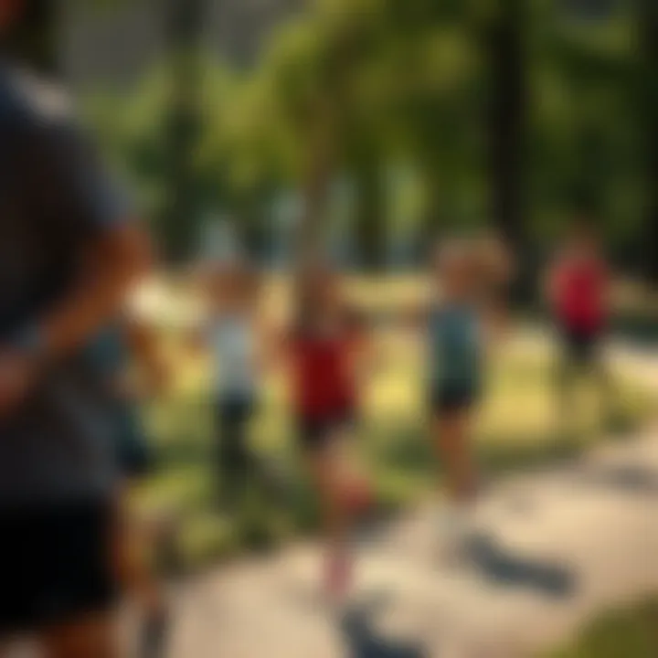 Physical Activity as a Catalyst for Positivity Engaging in physical activity, showcasing movement and vitality.