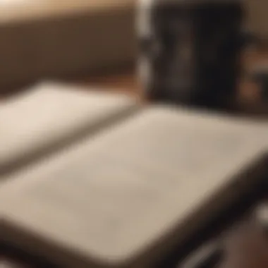 Documenting Your Journey to Clarity A close-up of a journal with written coping strategies