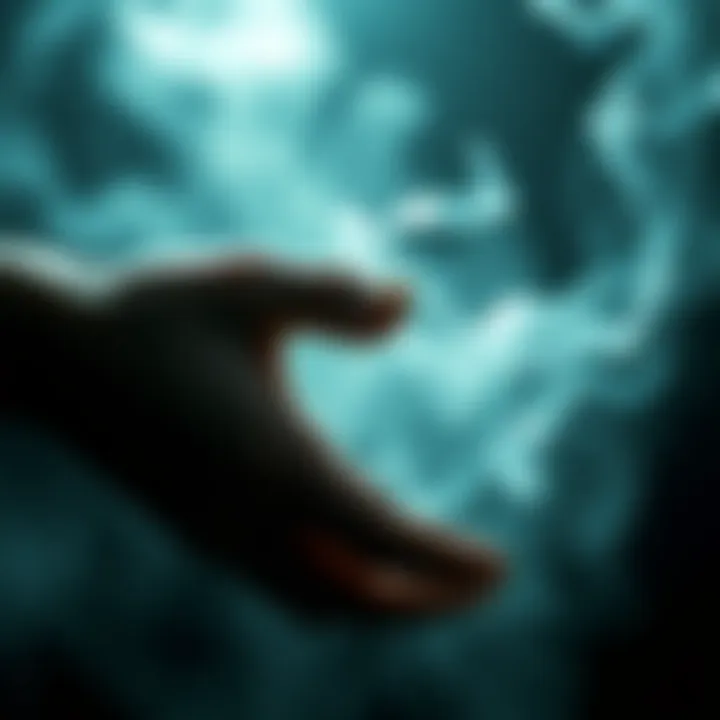 An abstract representation of anxiety and emotional struggle